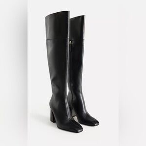 Zara Black Over-the-Knee Women's Boots